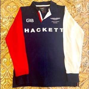 Long sleeve polo shirt by Hackett